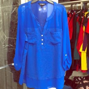 Express long tunic blouse